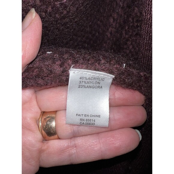 Stella Carakasi cardigan Womans Large Purple Angora sweater cabincore cozycore - Picture 5 of 7